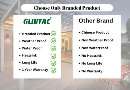 GLINTAC Swing Arm Wall Light Wall Lamp With Bulb