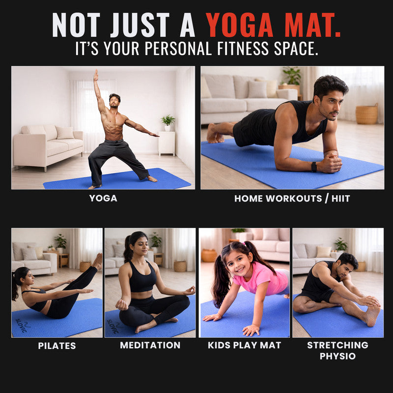 Non-Slip Yoga Mat-Perfect Grip for All Levels Thickness 4mm | Wine 4 mm Yoga Mat