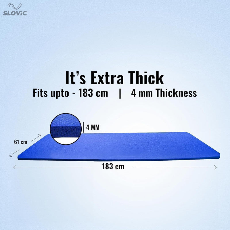 Non-Slip Yoga Mat-Perfect Grip for All Levels Thickness 4mm | Wine 4 mm Yoga Mat