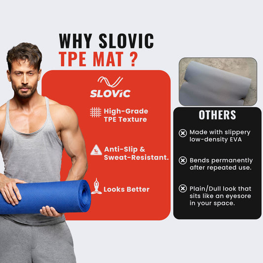 Non-Slip Yoga Mat-Perfect Grip for All Levels Thickness 4mm | Wine 4 mm Yoga Mat